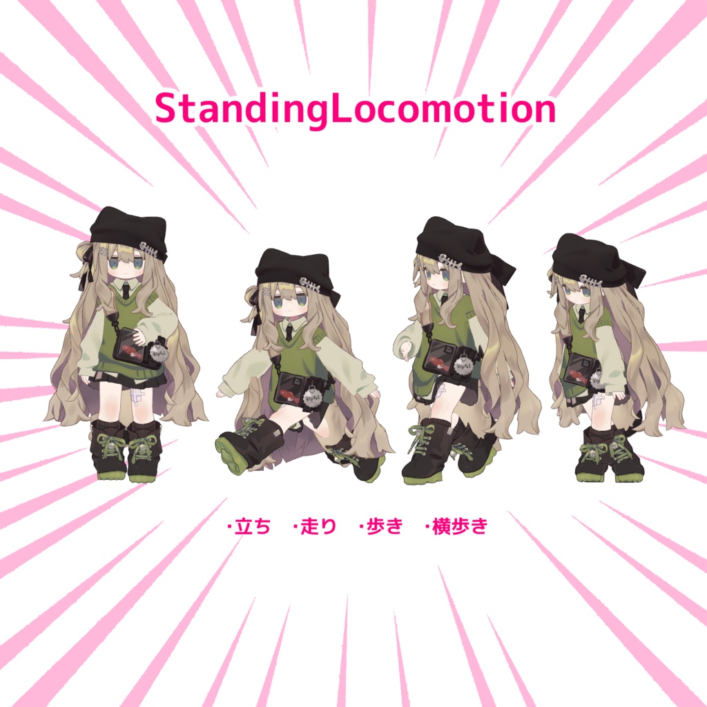 【MA対応済み】【VRChat想定】爆速&標準ロコモーション【キプフェル想定】