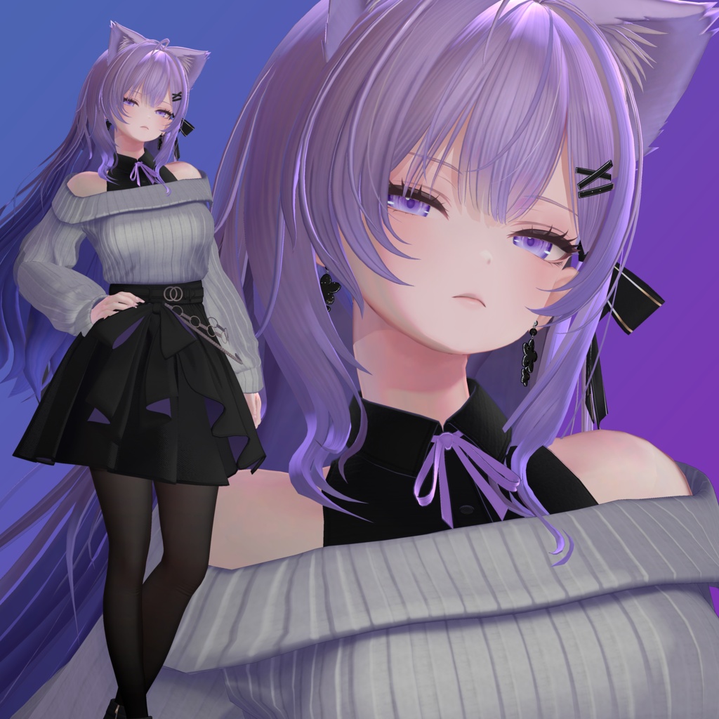 莉々沙専用 ハンドジェスチャー25種+7全身モーション 【VRChat】【Ririsa専用】