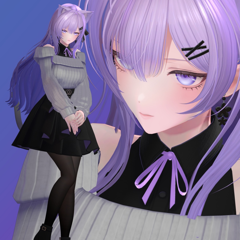 莉々沙専用 ハンドジェスチャー25種+7全身モーション 【VRChat】【Ririsa専用】