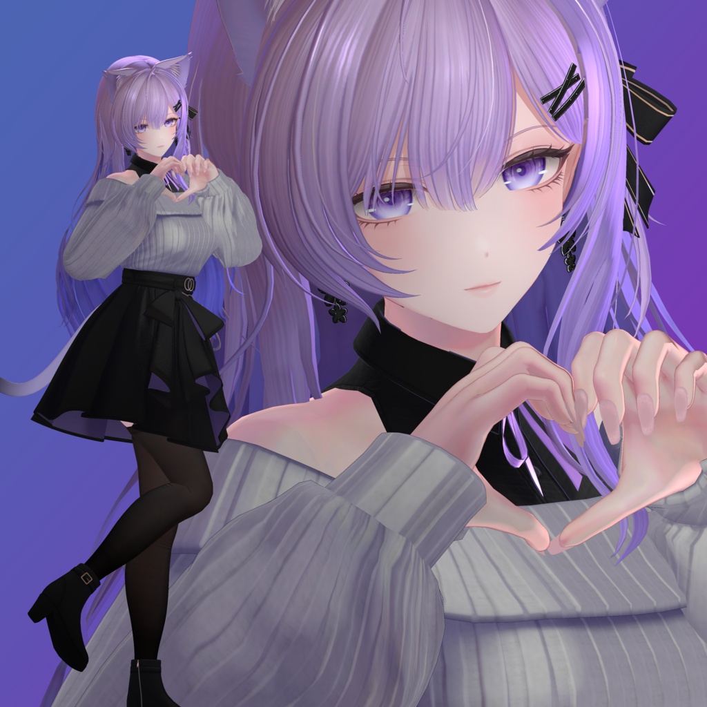 莉々沙専用 ハンドジェスチャー25種+7全身モーション 【VRChat】【Ririsa専用】