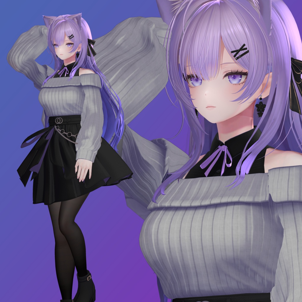 莉々沙専用 ハンドジェスチャー25種+7全身モーション 【VRChat】【Ririsa専用】