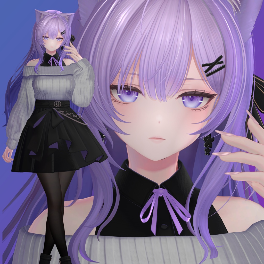 莉々沙専用 ハンドジェスチャー25種+7全身モーション 【VRChat】【Ririsa専用】