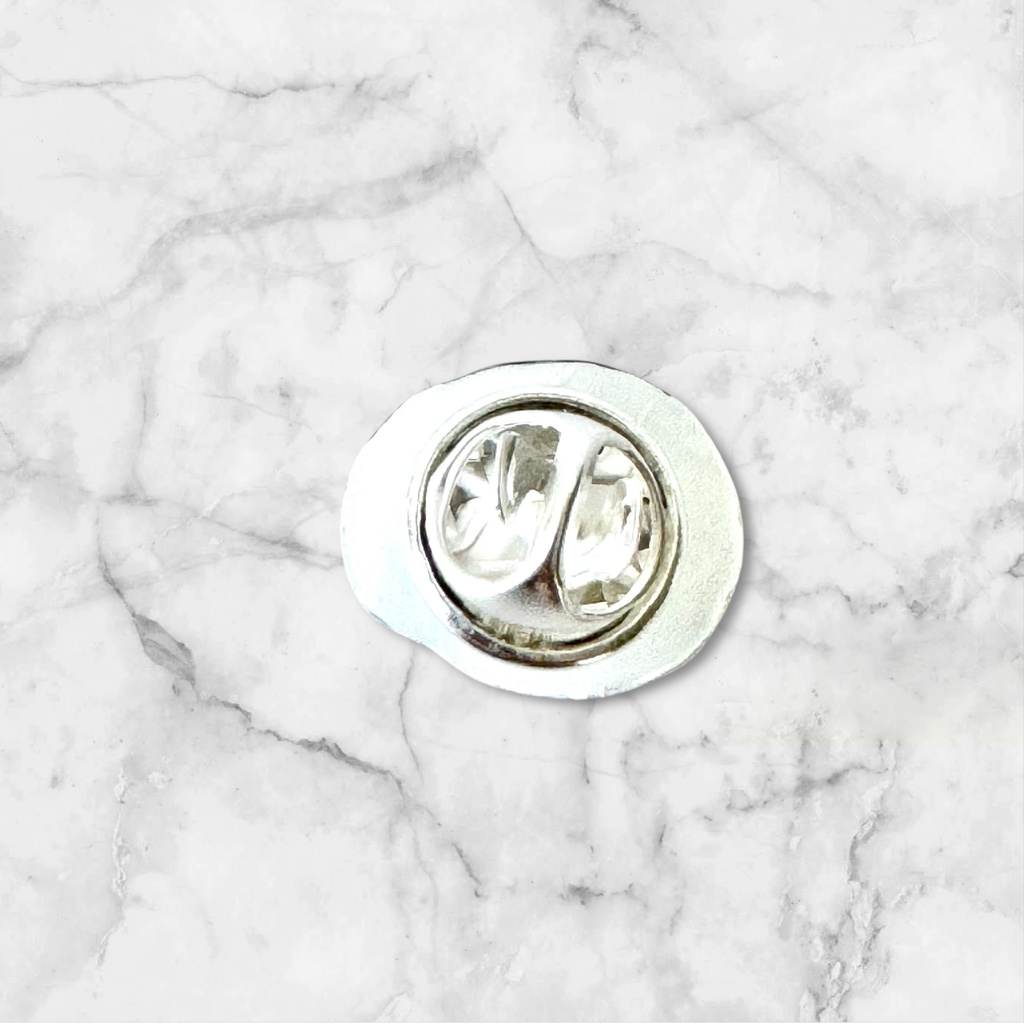 手描きボールパイソンイヤーアクセ/ピンバッジ(リューシ)