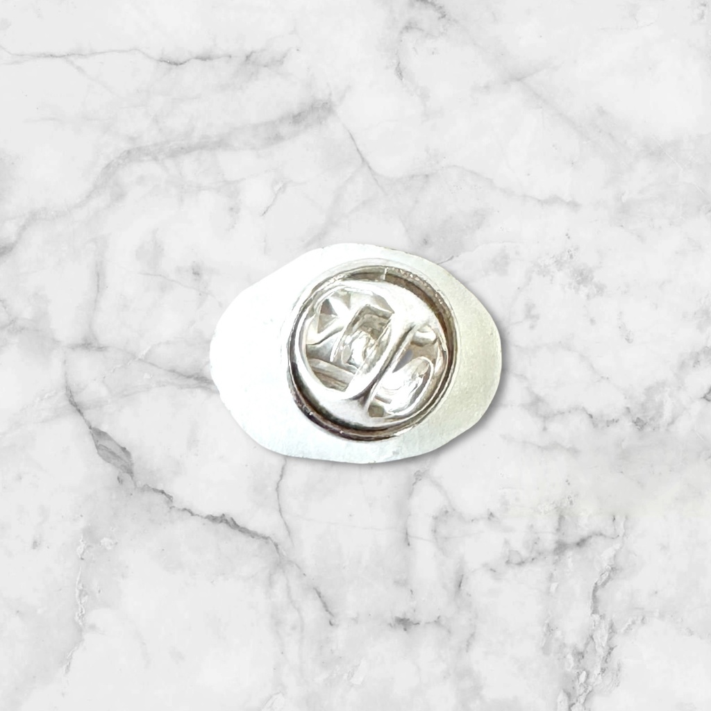 手描きボールパイソンイヤーアクセ/ピンバッジ(バナナパイボール)