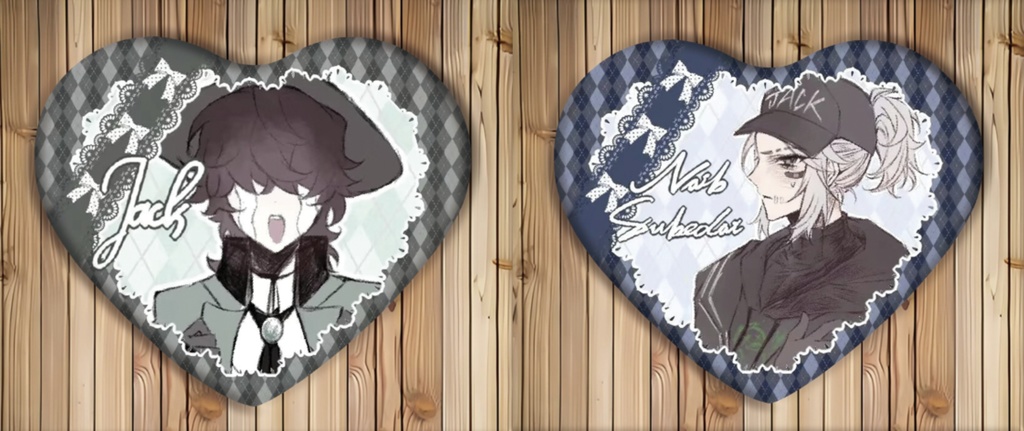 第五人格 傭兵×リッパー 同人缶バッジ２枚セット