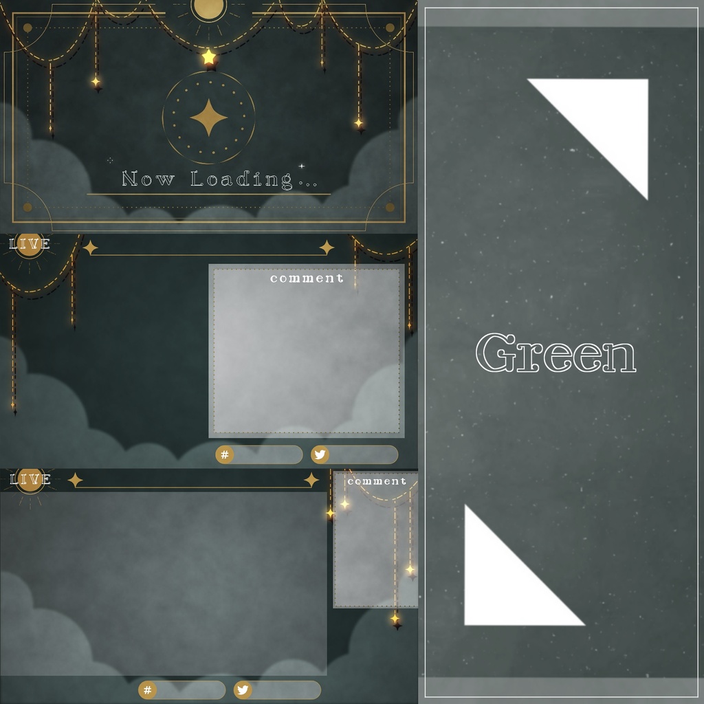 【無料】動く!待機画面&配信画面【雑談・ゲーム配信用】