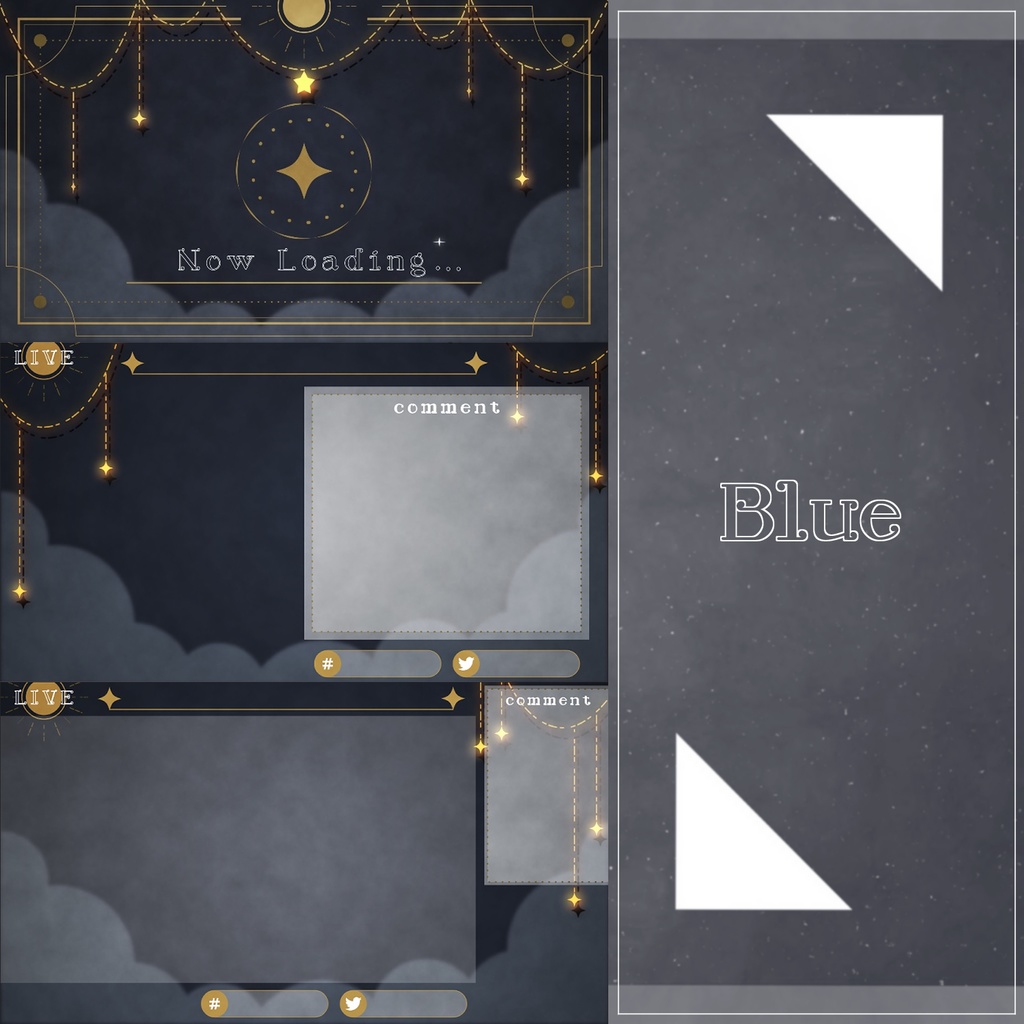 【無料】動く!待機画面&配信画面【雑談・ゲーム配信用】