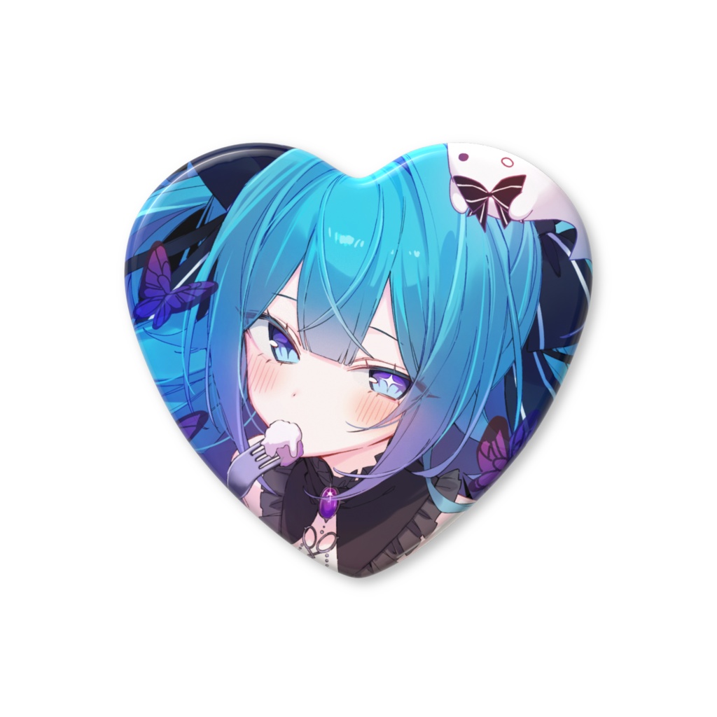 はーと💙缶バッジ