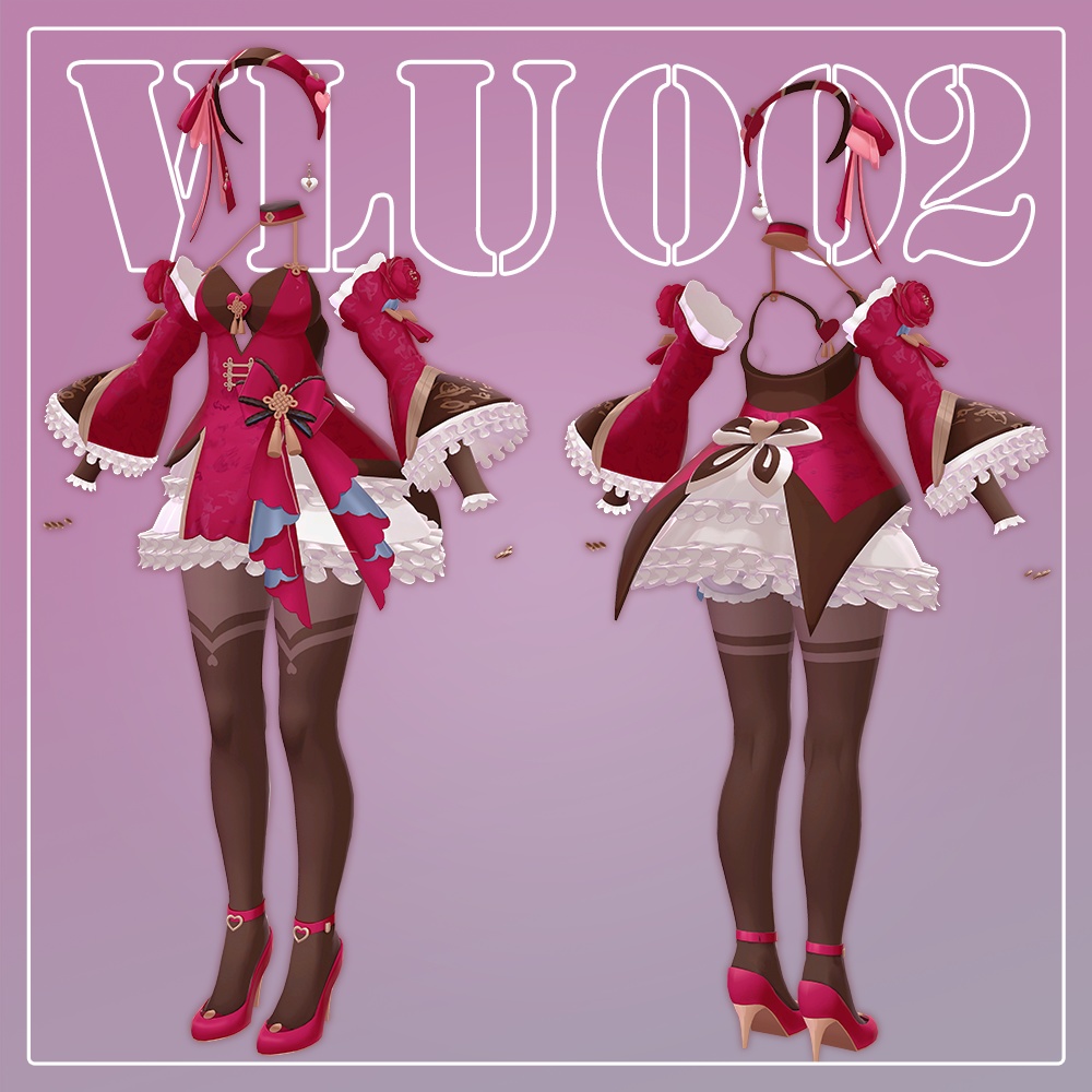 公開中 V.LIVE UNITE 第二回公演衣装 バレンタイン(赤)