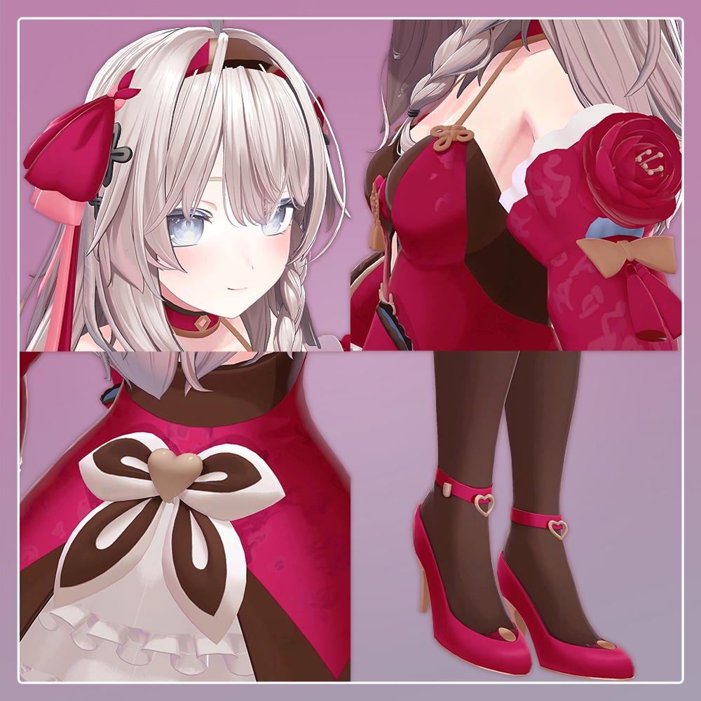 公開中 V.LIVE UNITE 第二回公演衣装 バレンタイン(赤)