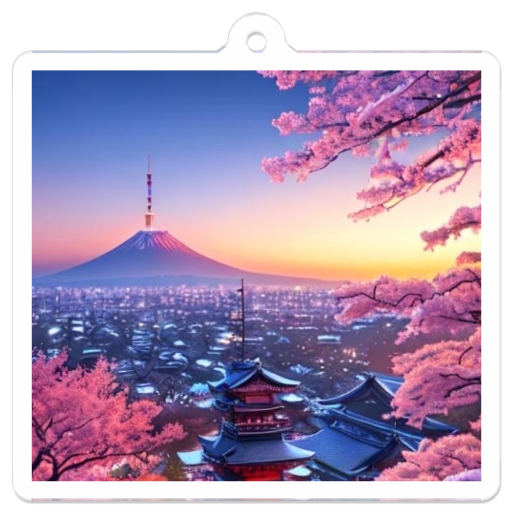 華やかで落ち着いた感じの写真風加工イラスト