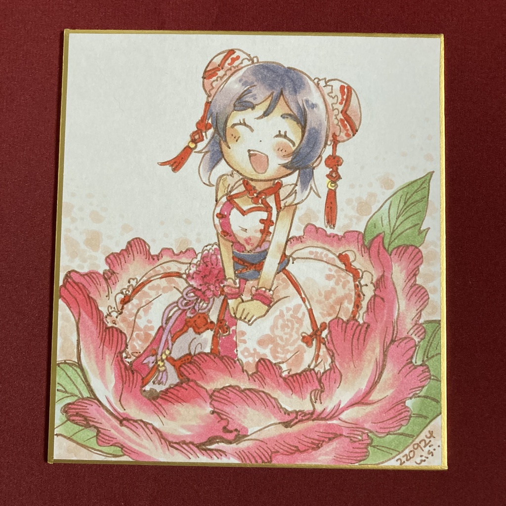 楊菲菲ちゃん／華美爛漫！色紙原画
