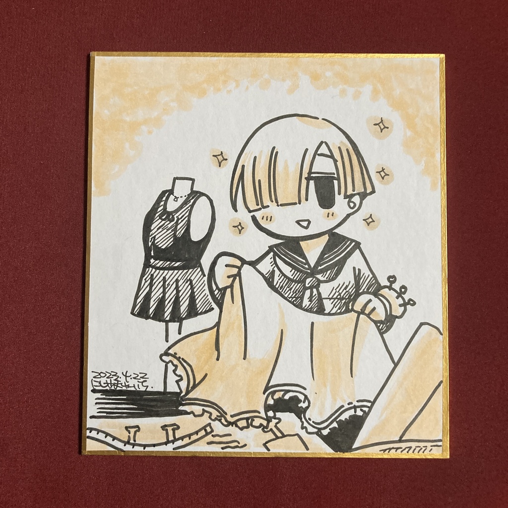 ルミナス／ジョーちゃん色紙原画