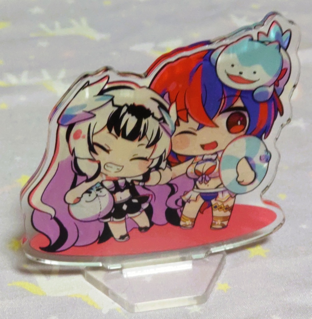 リュール私服♂水着♀&ヴェイル 両面アクスタ