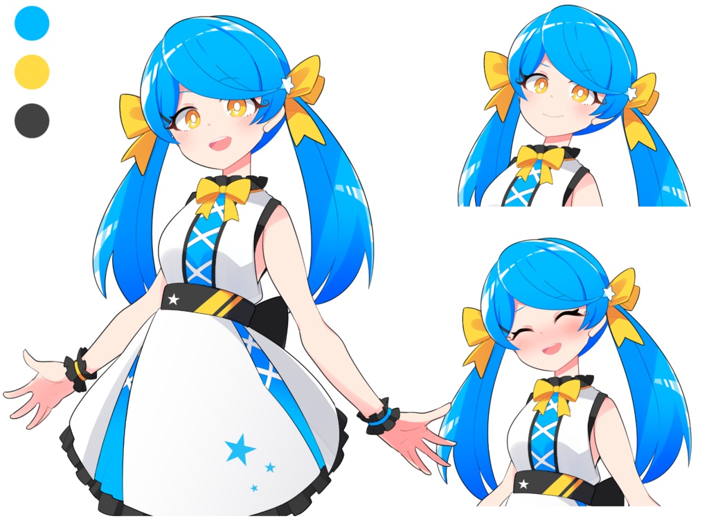 2DR・FaceRig対応サンプル:Vtuber体験モデル「ついんてちゃん」