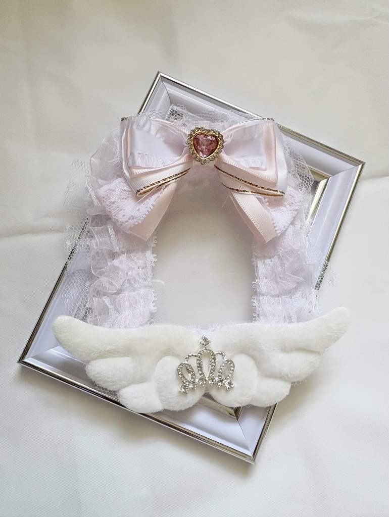 B8サイズ パステルピンク リボン  硬質ケースデコ