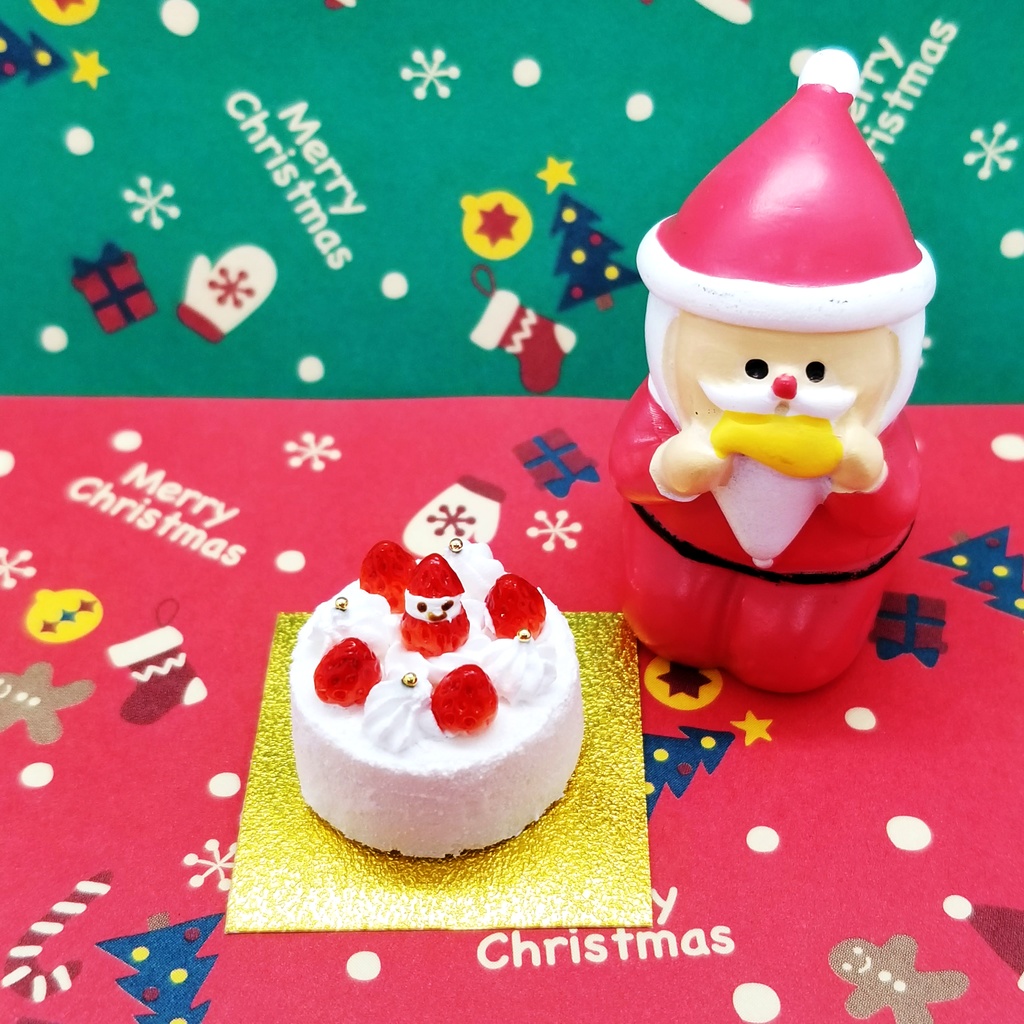 ミニチュア 苺サンタのクリスマスケーキ デビルズケーキ Booth
