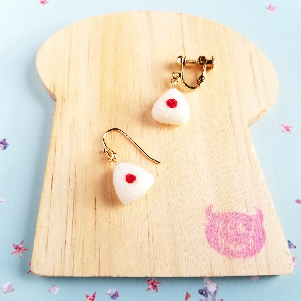 おにぎり 片耳ピアス/イヤリング