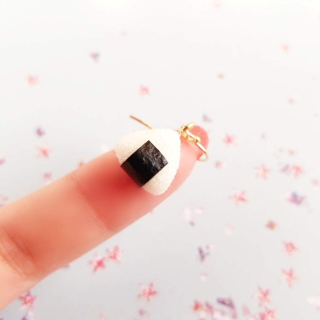 おにぎり 片耳ピアス/イヤリング