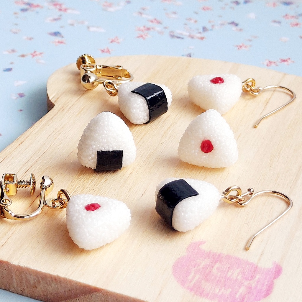 おにぎり 片耳ピアス/イヤリング