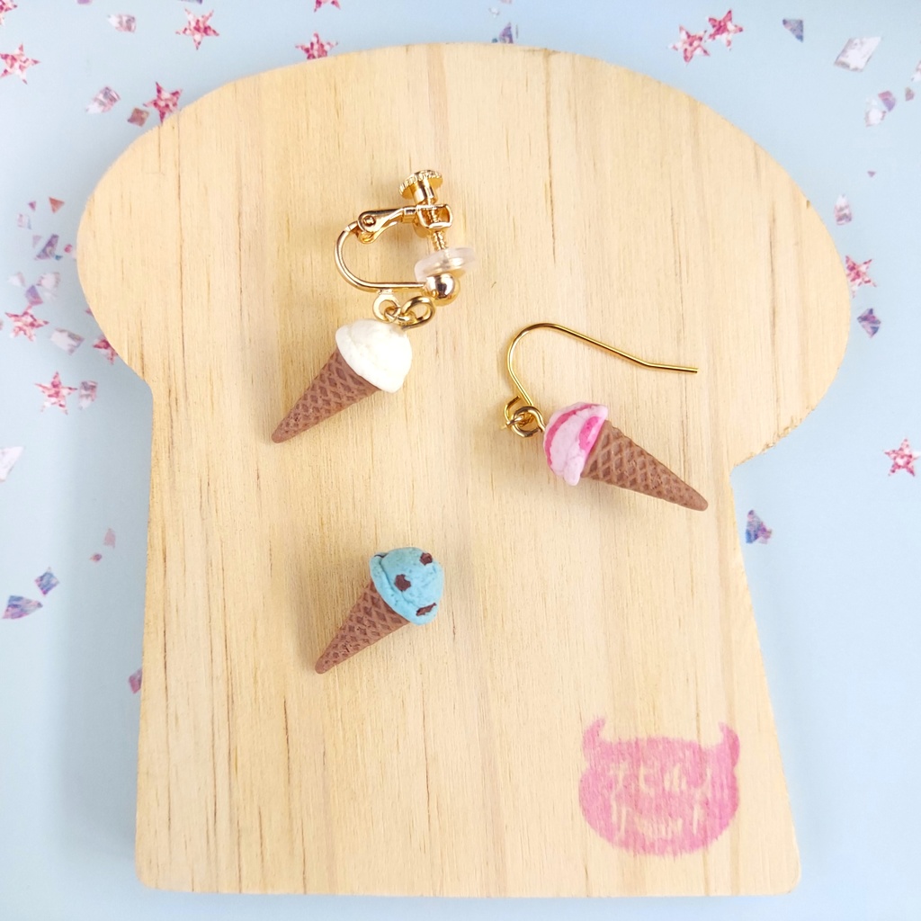 アイス 片耳ピアス/イヤリング