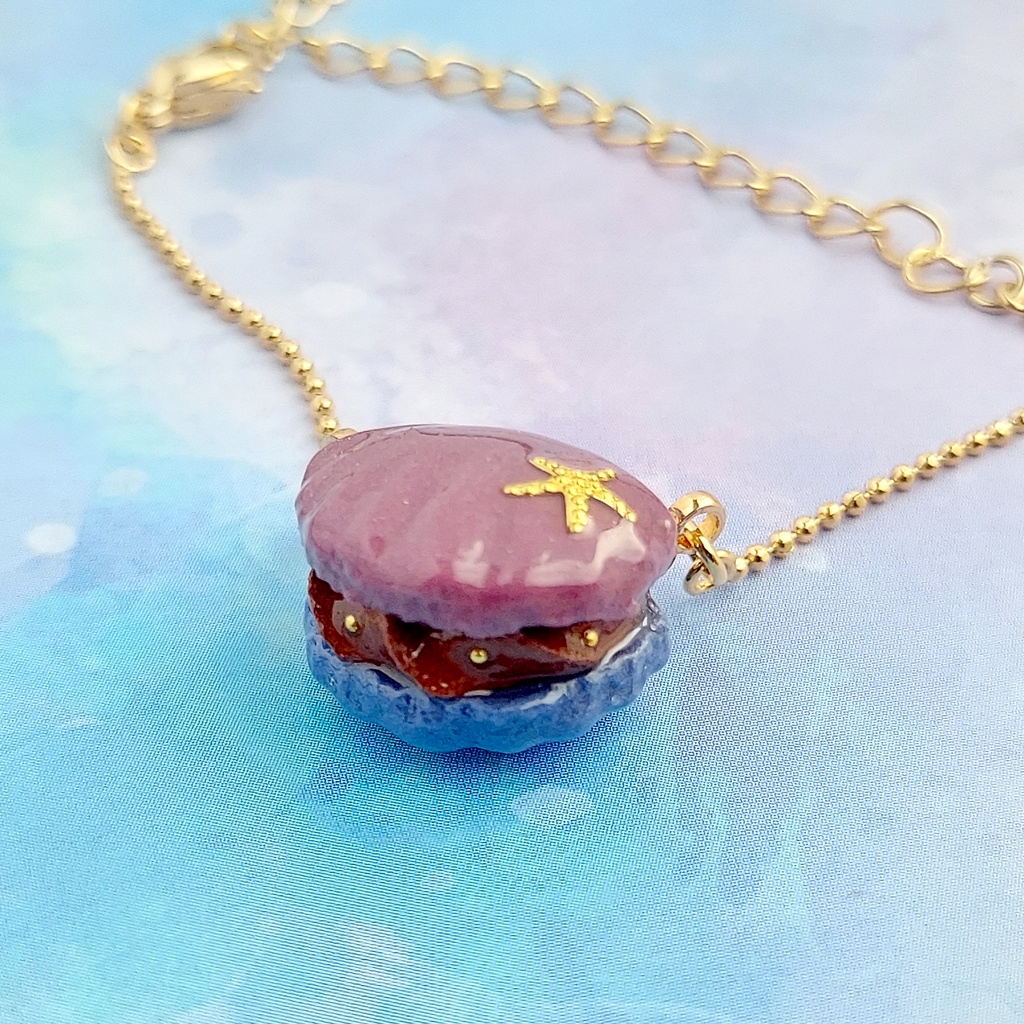 貝殻マカロン ポシェット【ゆめかわ・ダーク】