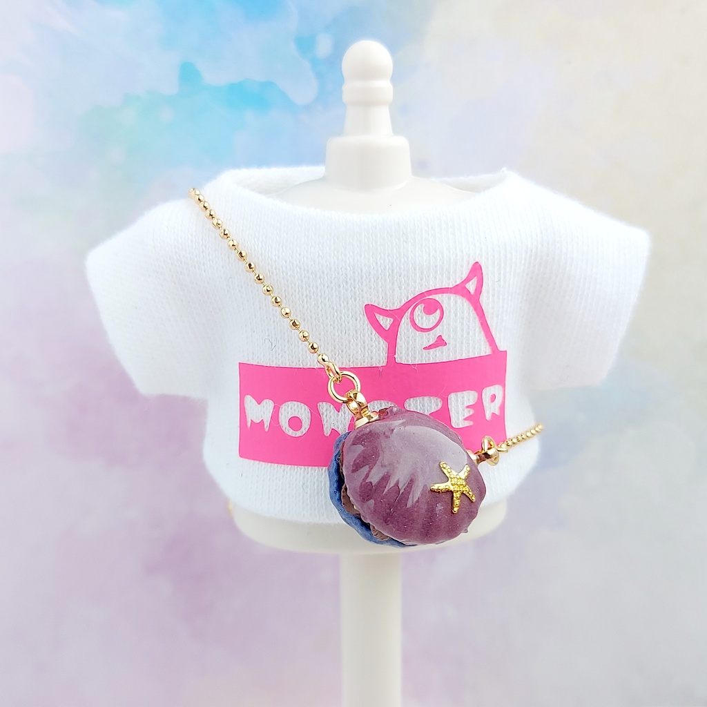 貝殻マカロン ポシェット【ゆめかわ・ダーク】