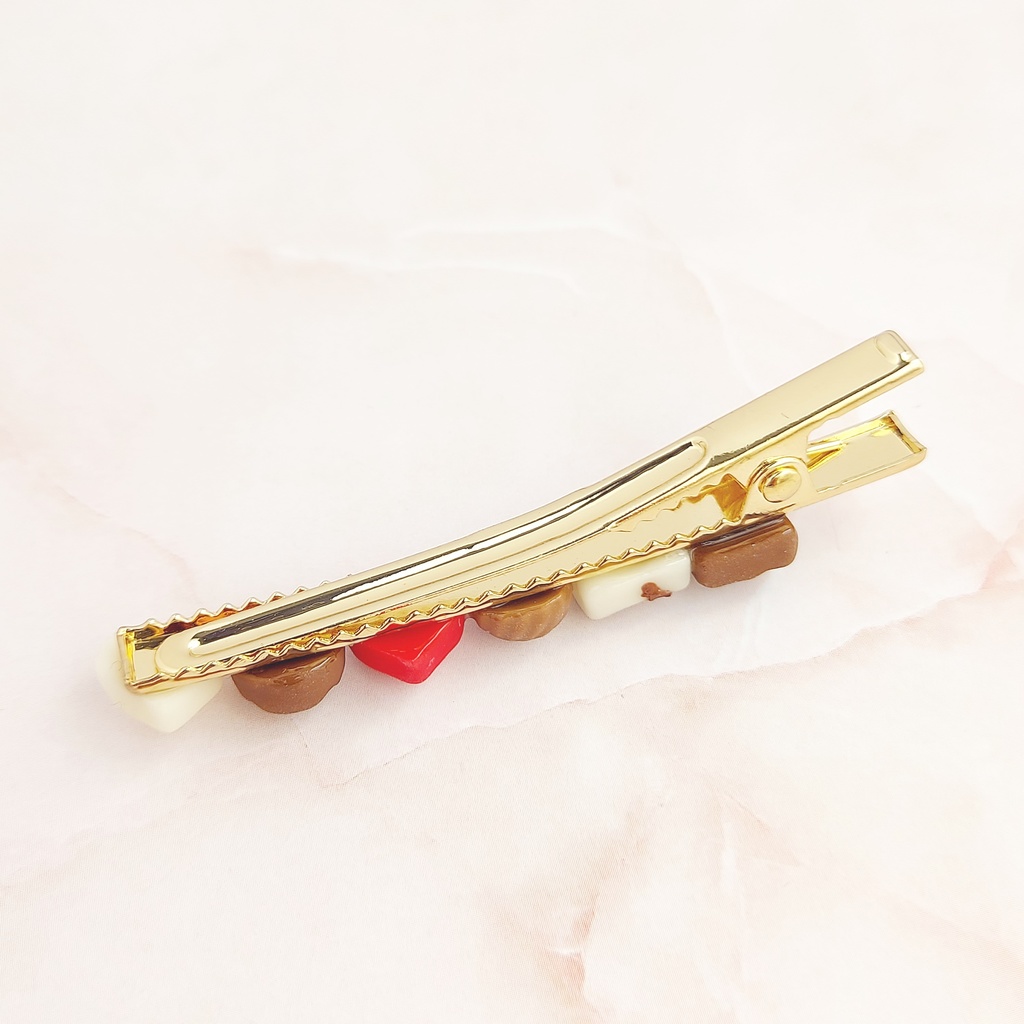 チョコレート ヘアクリップ