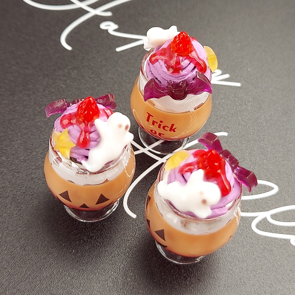 ミニチュア ハロウィンパフェ2025