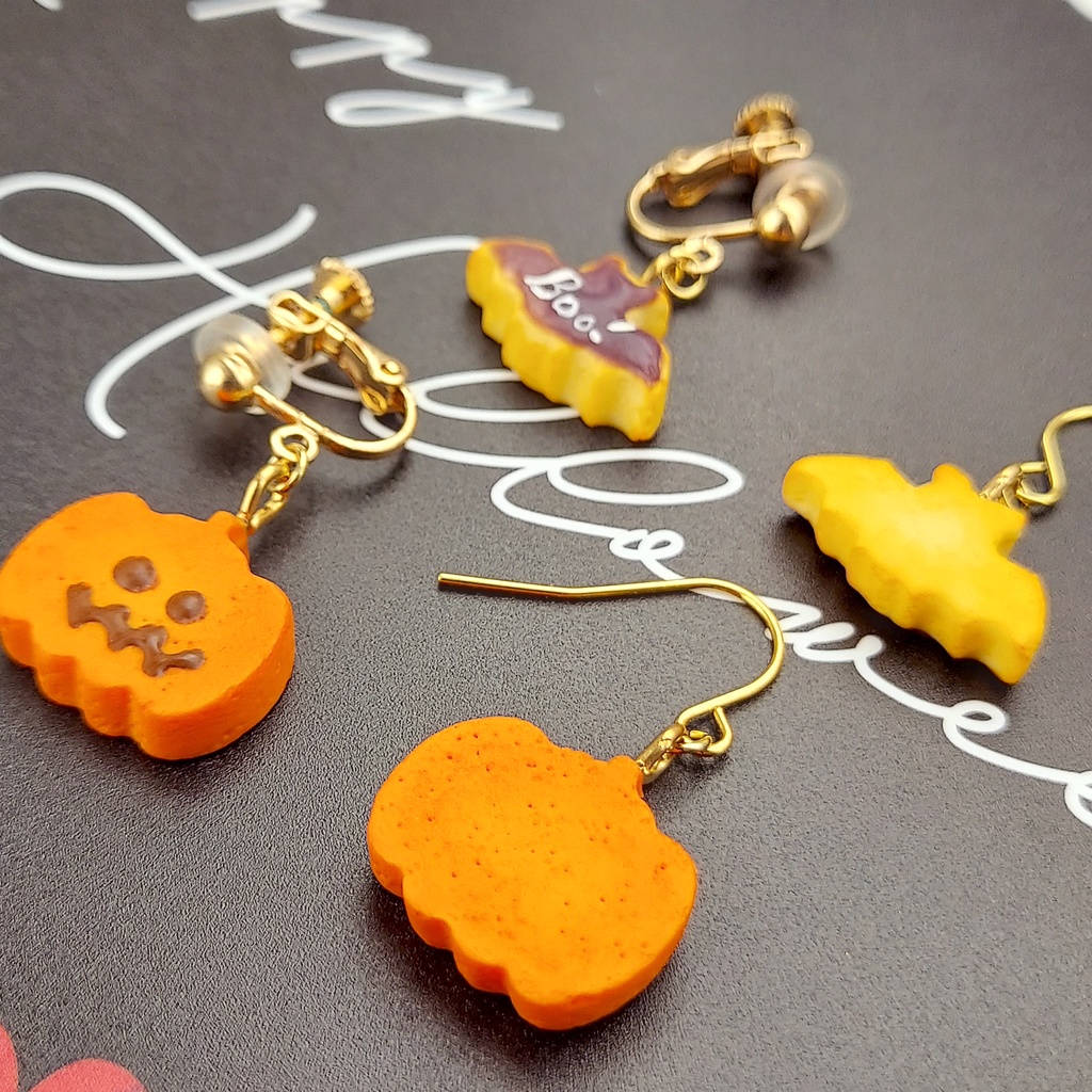 ハロウィンクッキー 片耳ピアス/イヤリング