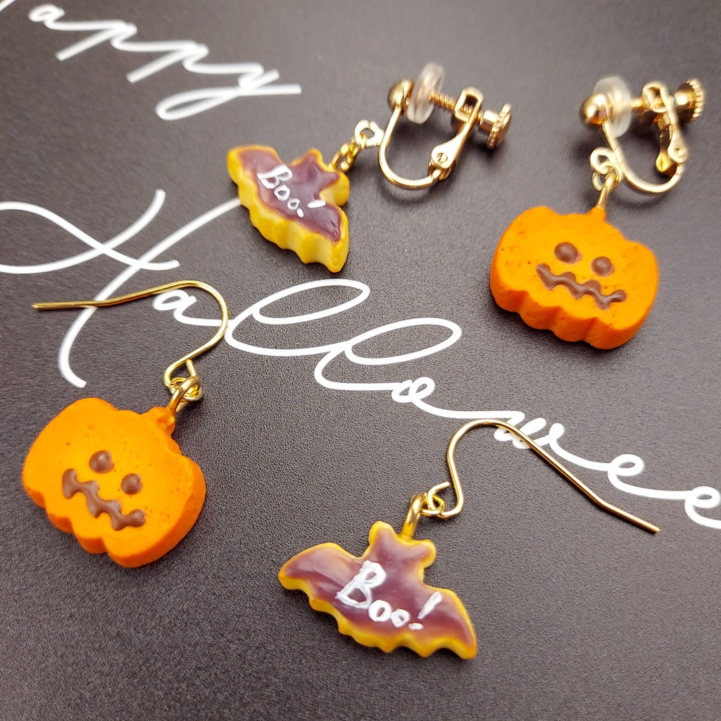 ハロウィンクッキー 片耳ピアス/イヤリング
