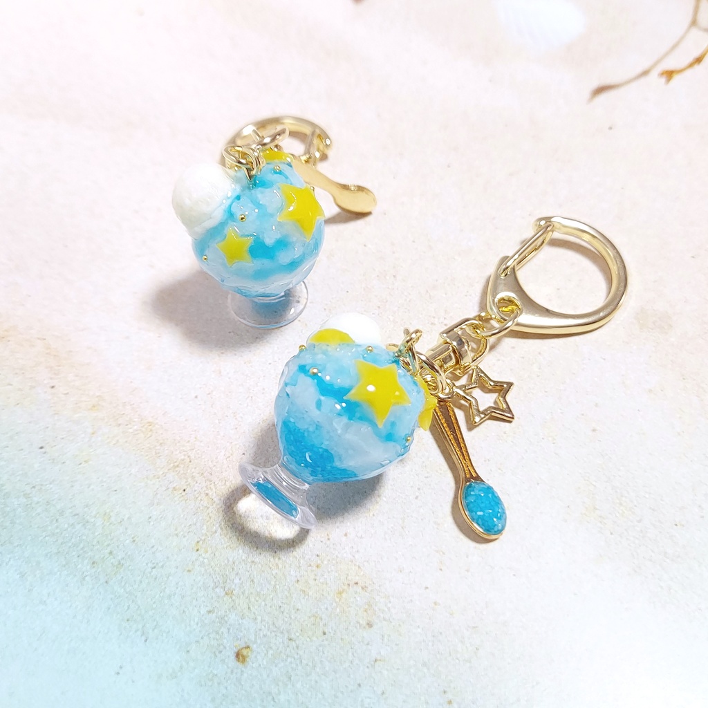 夜空のかき氷　キーホルダー