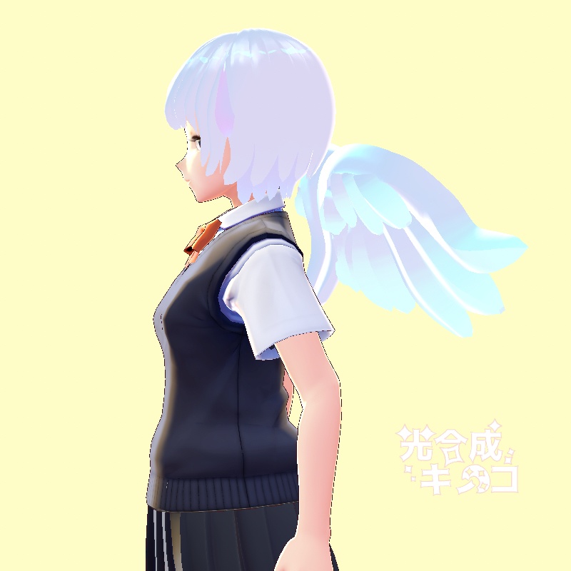 【VRoid正式版用】中型翼【カスタムアイテム】