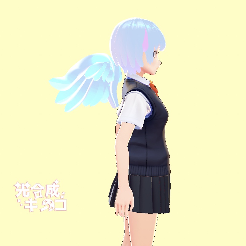 【VRoid正式版用】中型翼【カスタムアイテム】