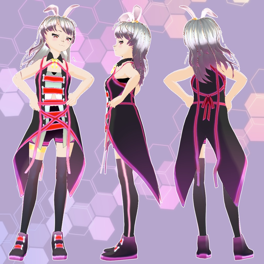 【VRoid】強気なウサギ【オリジナル3Dモデル】