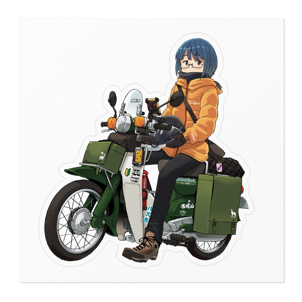 mediloreちゃんカブステッカー