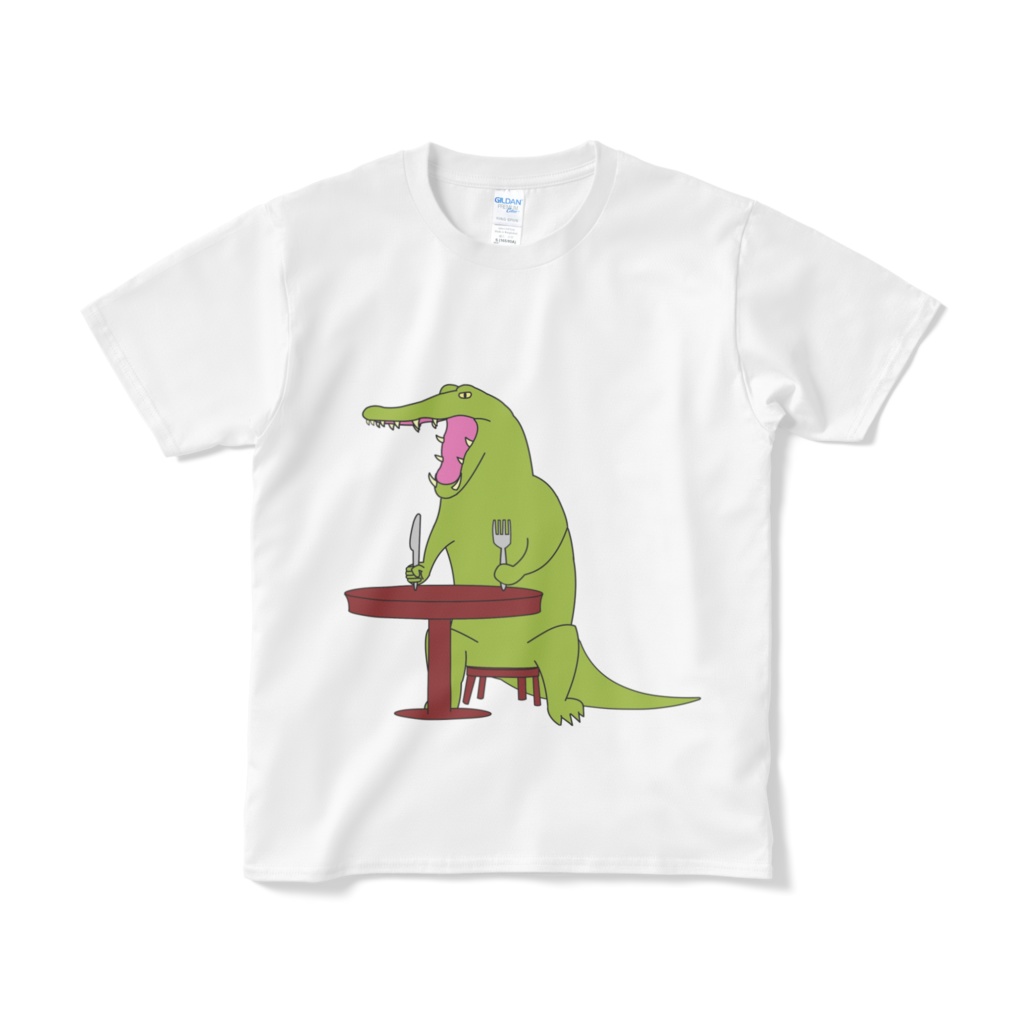 空腹ワニTシャツ(短納期)