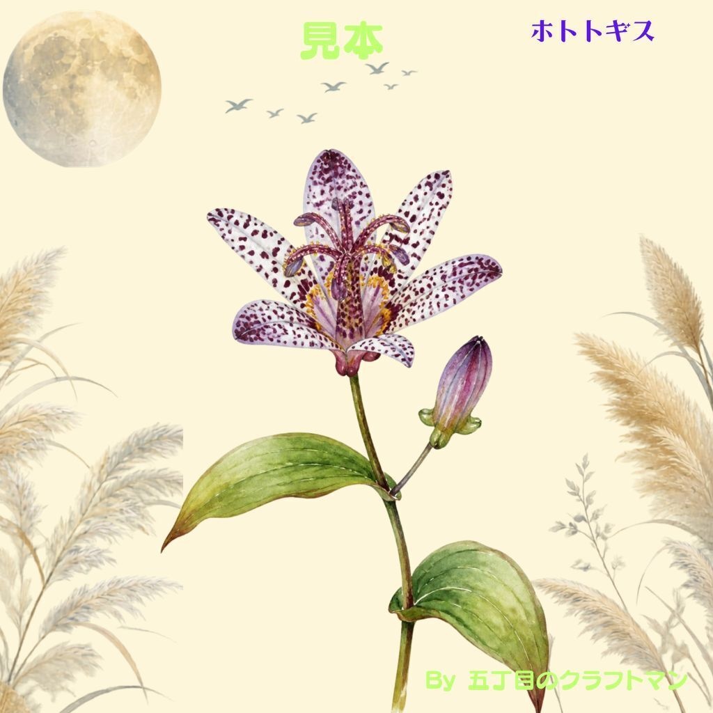 秋の花 水彩デジタルペーパー Vol.1 10枚セット(JPGファイル)