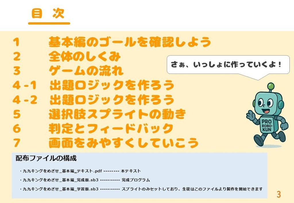 九九キングをめざせ 基本編|ゲーム制作で掛け算を学ぶスクラッチ教材