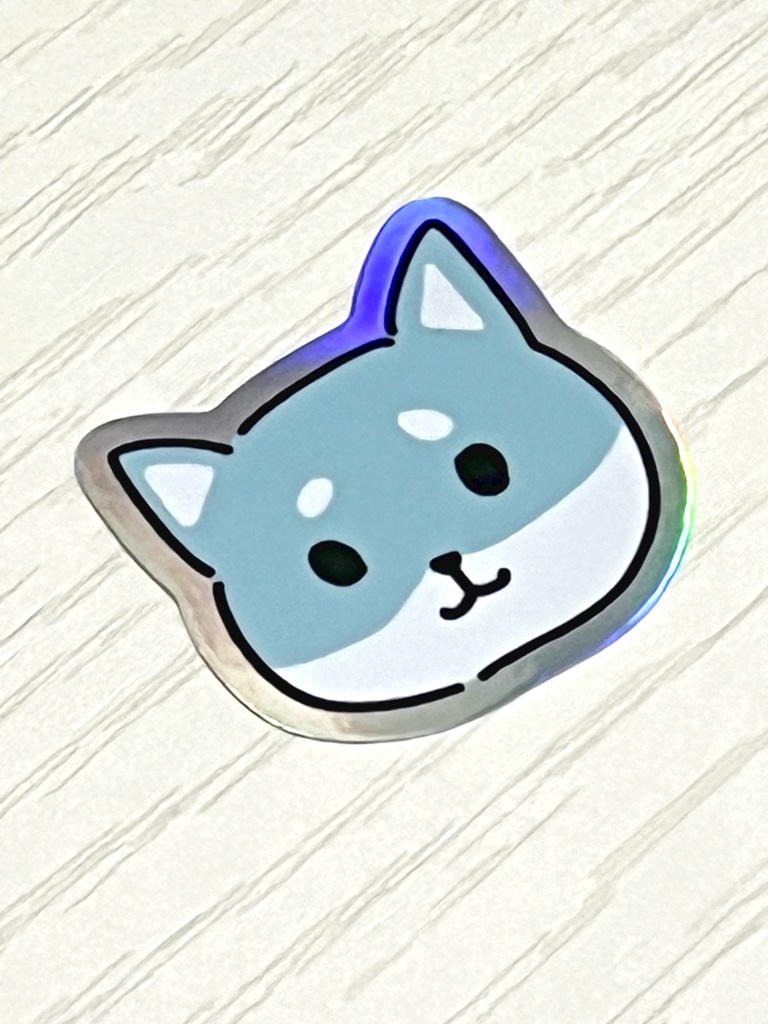 真顔モカレンズ キラキラステッカー
