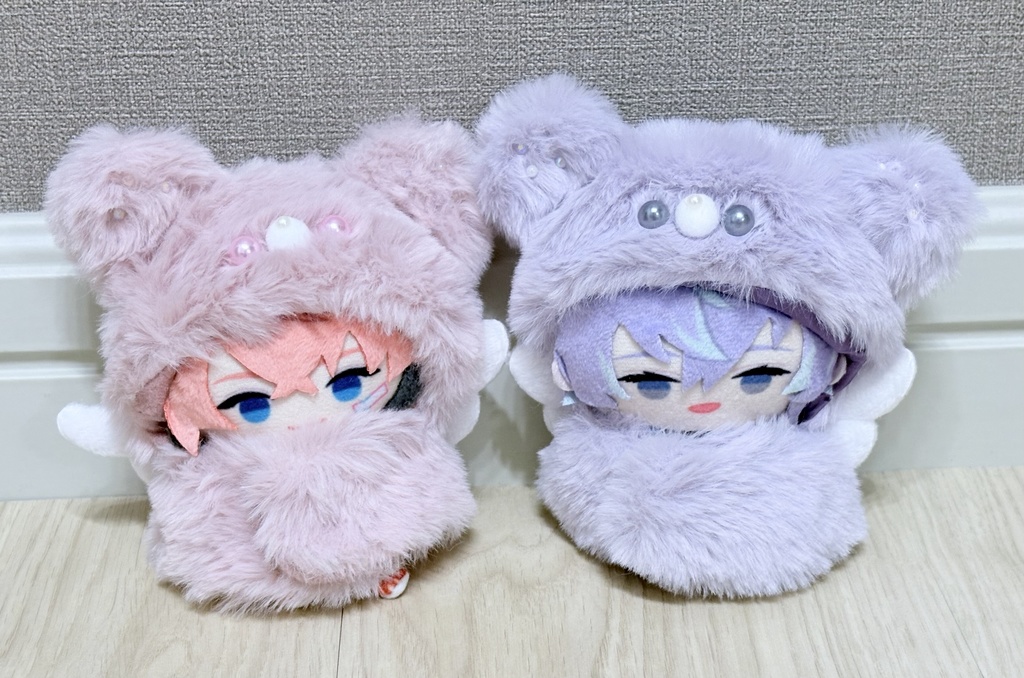 ふわふわくま耳ぽんちょ【11cmぱぺっと用】