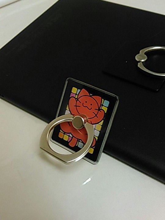 最強赤ネコ!スマホリング