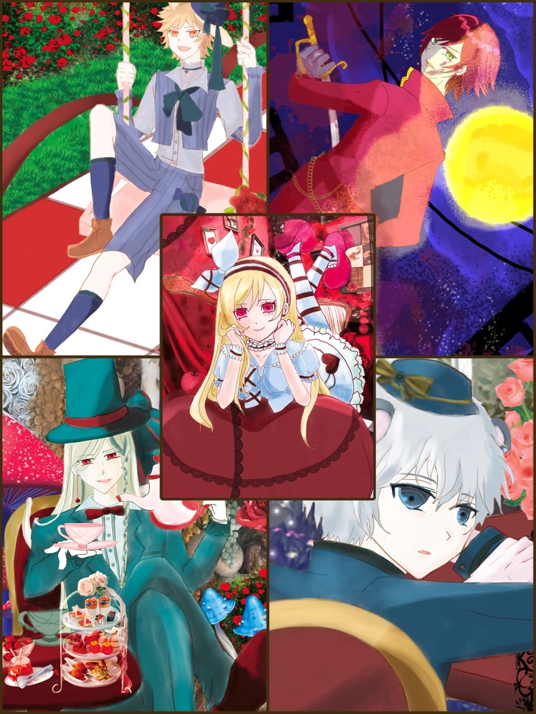 【IYN企画童話展2025】アリスシリーズ。ポストカード10枚セット