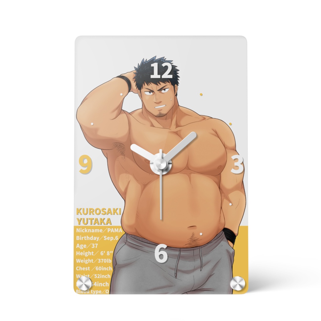 黒崎豊アクリル時計