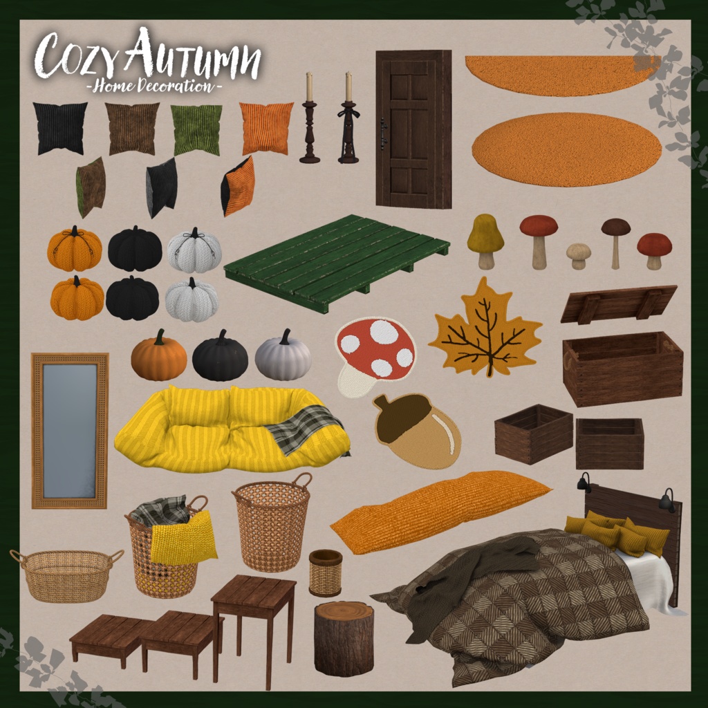 【秋家具42点セット】🍂Cozy Autumn🍂