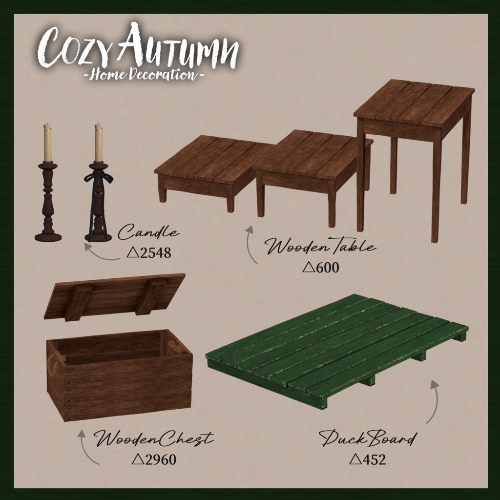 【秋家具42点セット】🍂Cozy Autumn🍂