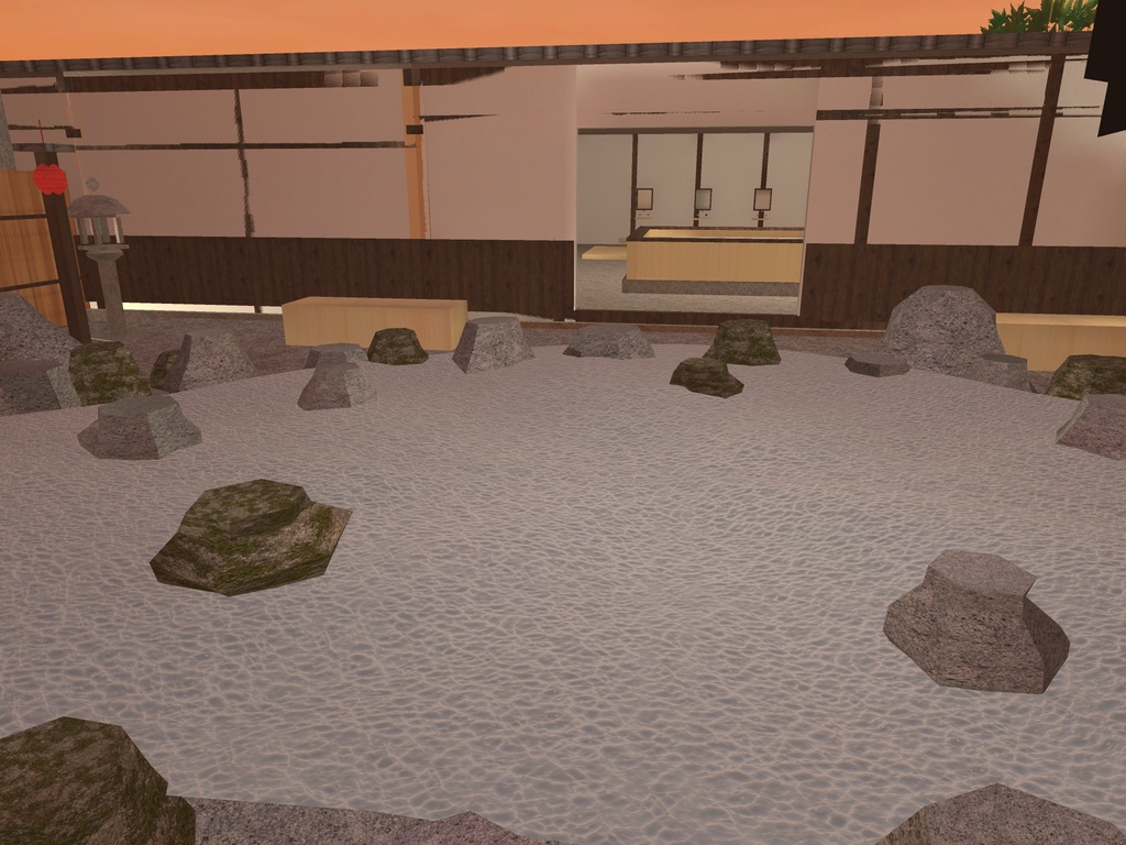 【9/20まで半額!】【VRChat想定】和風温泉旅館 大規模ワールド|敷地120×80m・本館・大浴場・客室4棟・能舞台・日本庭園【7棟 / unitypackage同梱】