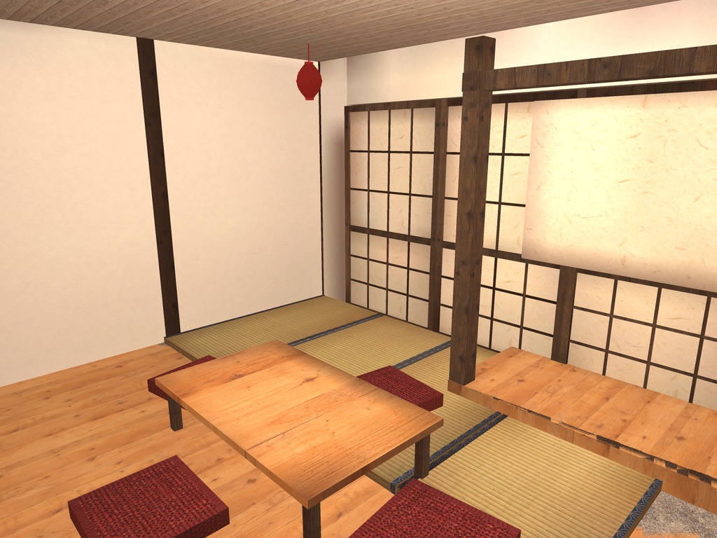 【9/20まで半額!】【VRChat想定】和風温泉旅館 大規模ワールド|敷地120×80m・本館・大浴場・客室4棟・能舞台・日本庭園【7棟 / unitypackage同梱】