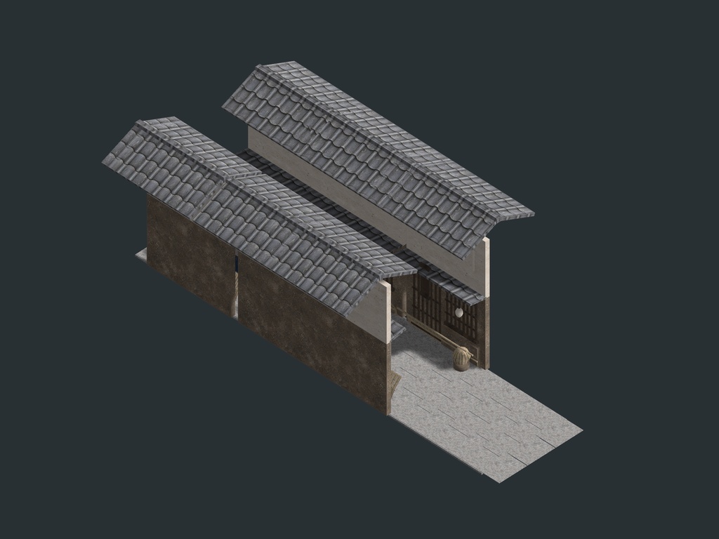 【発売記念セール 9/23まで半額200円】【VRChat想定】和の町並み 6商品セット|神社・町屋・屋台・居酒屋・大座敷・茶室【unitypackage同梱】