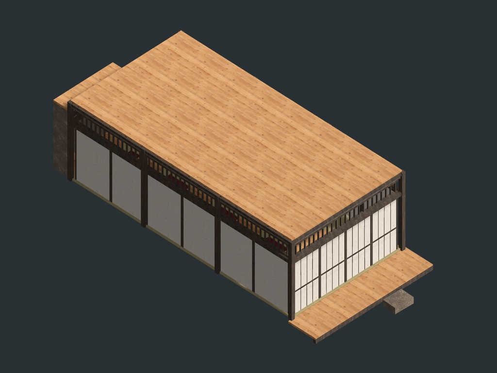 【発売記念セール 9/23まで半額200円】【VRChat想定】和の町並み 6商品セット|神社・町屋・屋台・居酒屋・大座敷・茶室【unitypackage同梱】